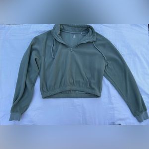Pacsun- Me to We Green Half-zip